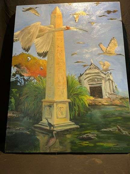 "Flight of Isis" Oil on Canvas by J. William Hill
