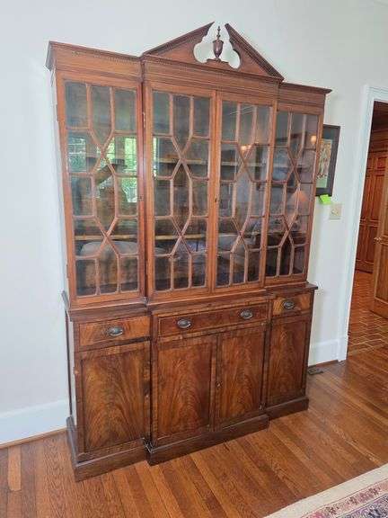 Antique Chippendale Mahogany China Cabinet