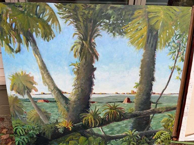 âCivilizations Past and Present" J. William Hill Oil on Board-signed. 48x2x43â Heavy