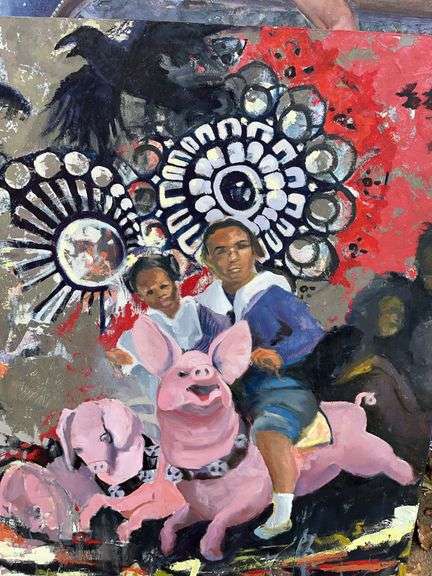 âCarnival 3â by J. William Hill Original Oil on Canvas