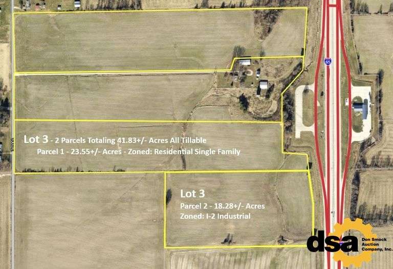 41.83 +/- Acres All Tillable - Includes 2 Parcels