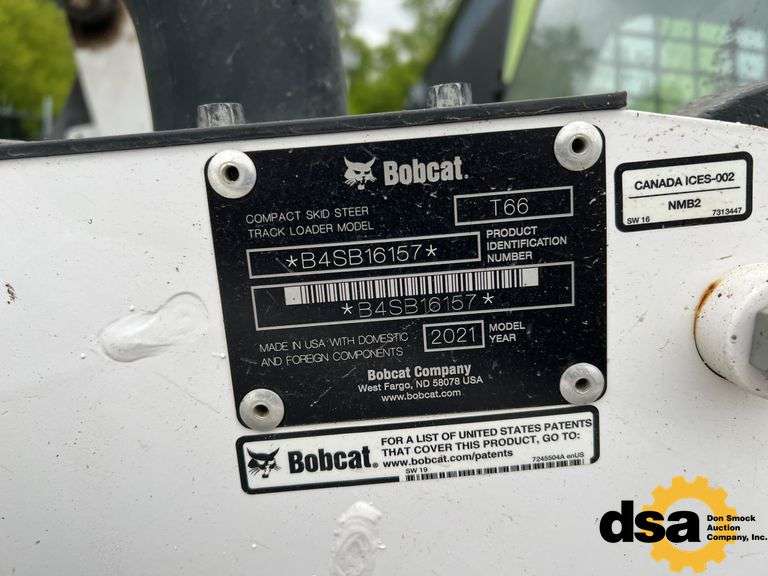 2021  Bobcat  T66 T4 Compact  Skid Loader