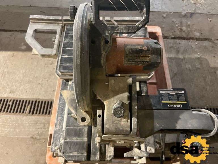 10” Ridgid R4092 Tile Saw with Mobile Wheel Cart Included