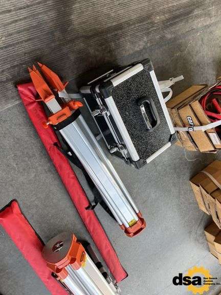 Unused HW12Rotary Level Laser, with Tripod, Measuring Stick