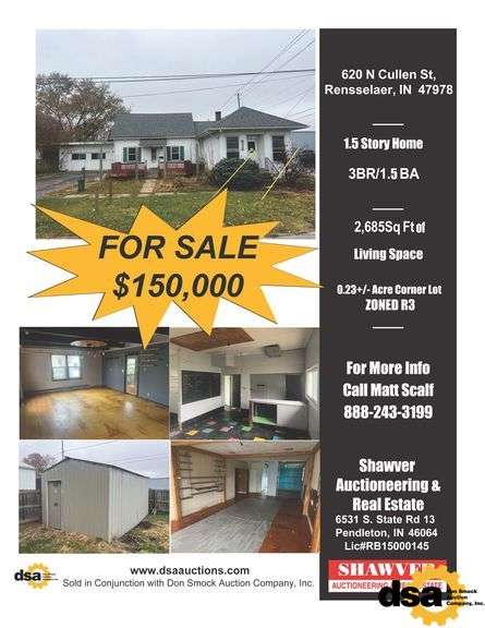 620 N Cullen Street, Rensselaer, IN 47978