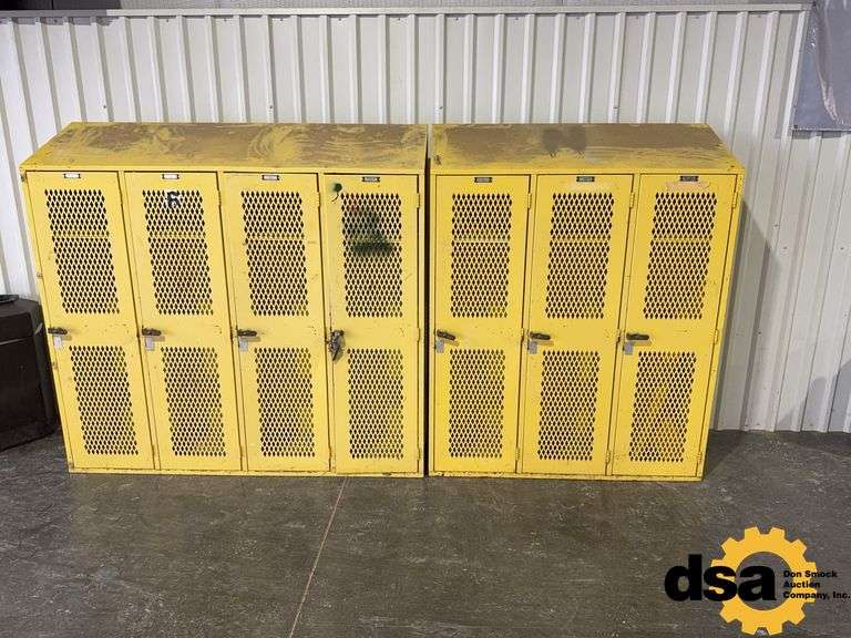 (2) Art Metal Products Locker Sections