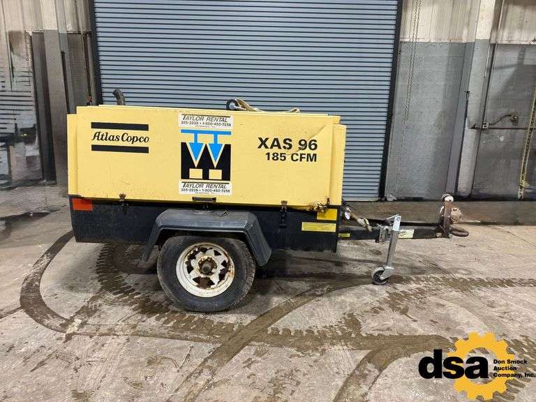 2001 Atlas Copco XAS96 Towable Air Compressor