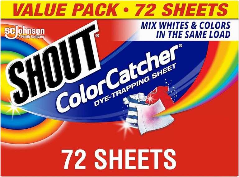 Shout Color Catchers for Laundry, Allow Mixed Washes, Prevents Color Runs