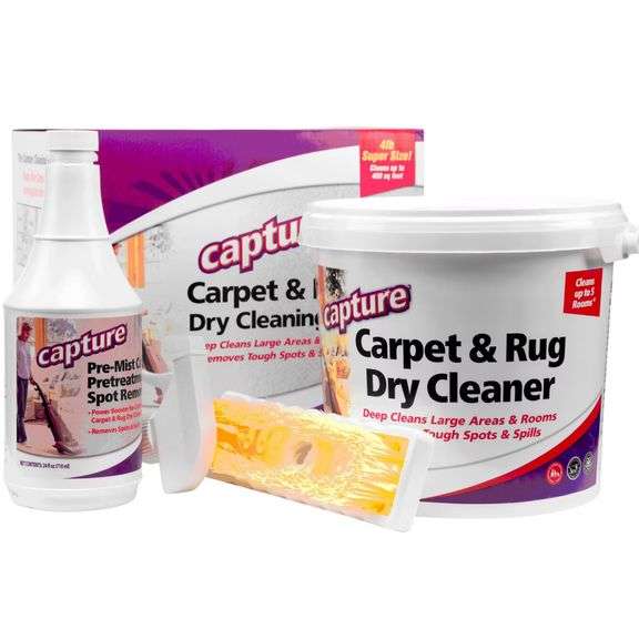 Capture Carpet Cleaner Kit, Carpet Cleaner Solution, With Dry Powder