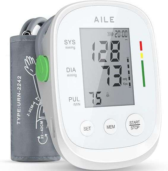 AILE Blood Pressure Monitor, Blood Pressure Machine Upper Arm Large Cuff