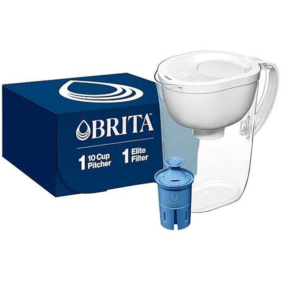 Brita Water Pitcher, Everyday Elite Filter, Removes 99% of Lead, Includes 1 Filter