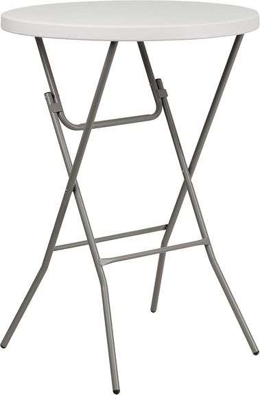 Flash Furniture Kathryn 31.5" Round All-Occasion Folding Bar Height Table for Parties and Commercial