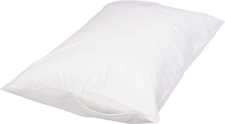 Amazon Basics Queen Pillowcase with Zipper, 100% Cotton Hypoallergenic