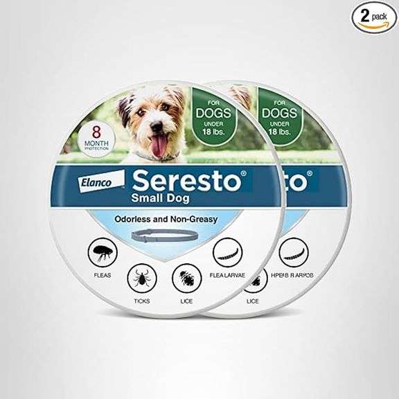 Seresto Small Dog Vet-Recommended Flea & Tick Treatment & Prevention Collar