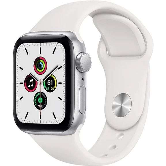 Apple Watch SE 44mm Silver Aluminum Case May differ from photo