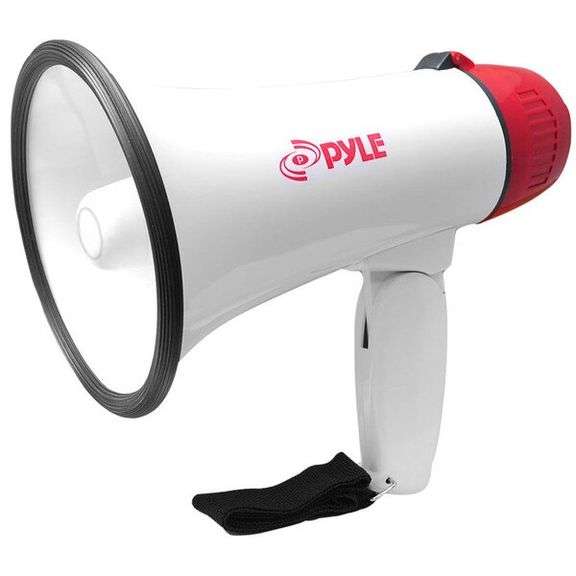 Pyle PMP20 Compact Megaphone Bullhorn PA Speaker with Siren 20W Max