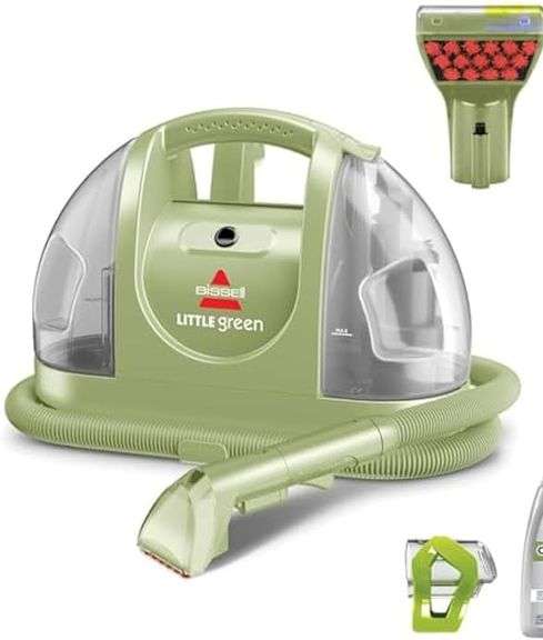 BISSELL Little Green Multi-Purpose Portable Carpet and Upholstery Cleaner, Car and Auto Detailer, wi