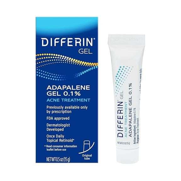 Differin Acne Treatment Gel, 30 Day Supply, Retinoid Treatment for Face