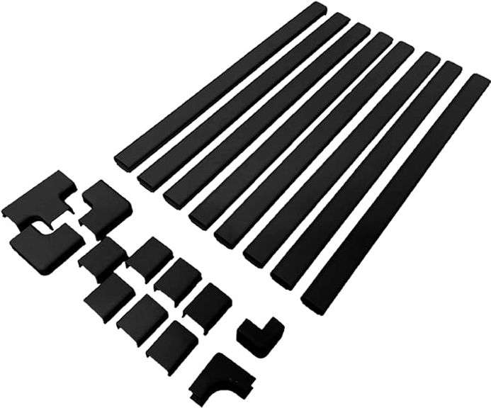 Legrand Wiremold C210SBK Cordmate II 128 Inch 20 Piece Cord Cover Kit