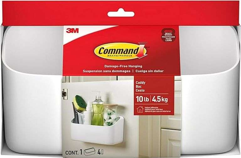 Command 10 Lb Large Organizing Caddy, 9.91" x 3.38" x 5.15"