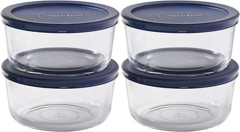 Anchor Hocking SnugFitTM Round Food Storage Containers with Lids