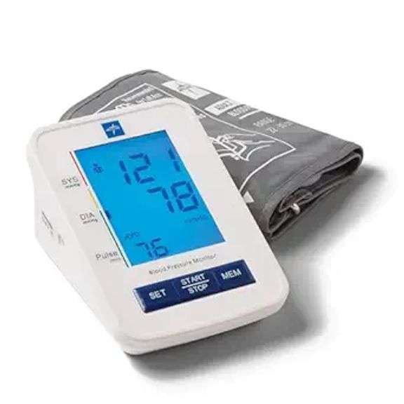 Medline digital Blood Pressure Monitor, Adult Upper Arm Cuff, Digital LCD Display