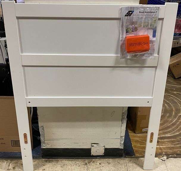 AFI, NoHo Solid Wood Panel Headboard, Twin, White