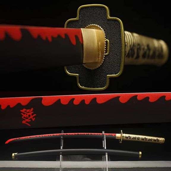Tsugikuni Yoriichi Demon Slayer Katana,Sharp Japanese Anime Sword