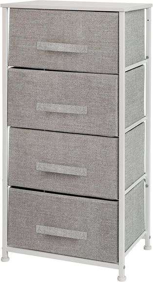 Flash Furniture Harris 4-Drawer Storage Chest of Drawers, Modern Bedroom Dresser
