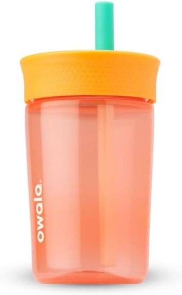 Owala Kids Insulation BPA-Free Plastic Tumbler with Spill Resistant Flexible Straw