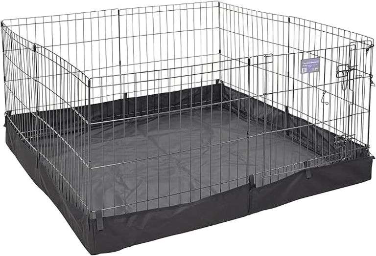 MidWest Homes for Pets Square Exercise Pen Fabric Mesh Bottom