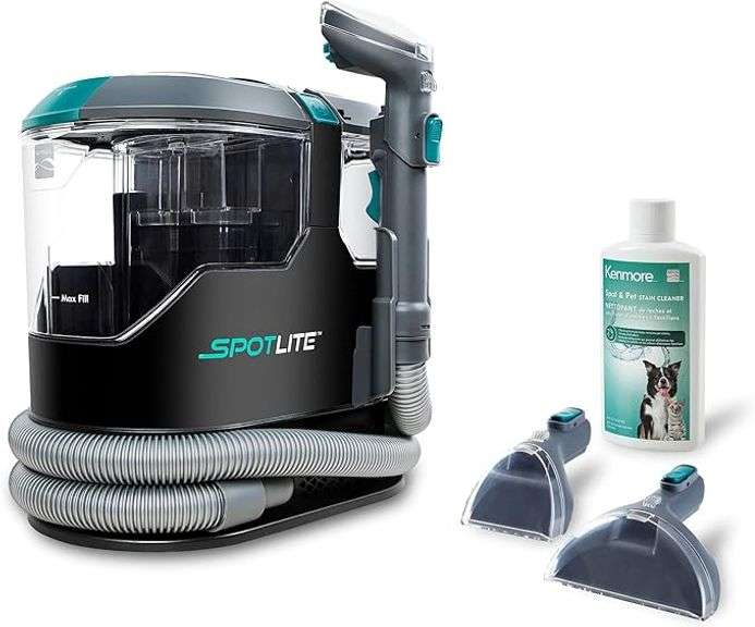 Kenmore KW2001 SpotLite Portable Carpet Spot Cleaner & Pet Stain Remover