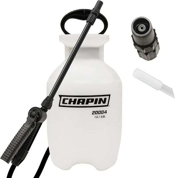 Chapin 20004 Pump Sprayer, 1 Gallon, Lawn and Garden, Hand Pressurized, Anti-Clog Filter