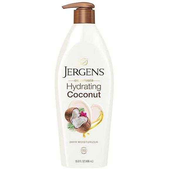 Jergens Hydrating Coconut Body Lotion, Hand and Body Moisturizer
