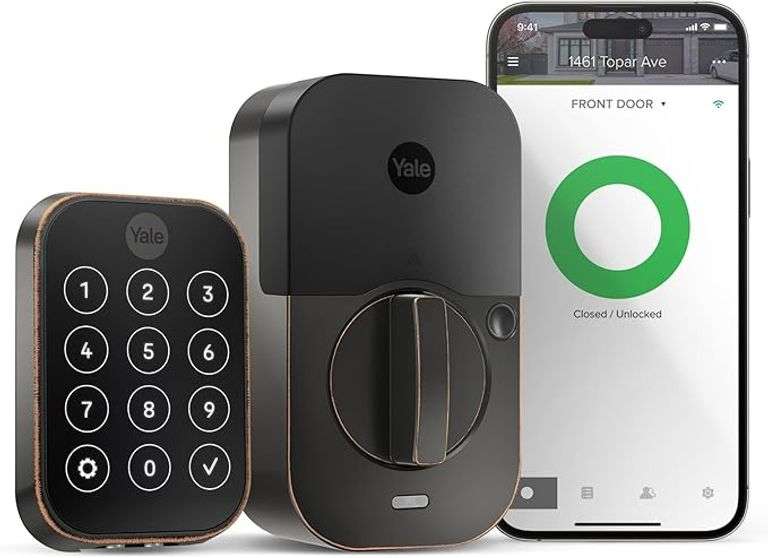 Yale Assure Lock 2 Deadbolt, Oil Rubbed Bronze Smart Keyless Entry Door Lock with Wi-Fi Connected Ke