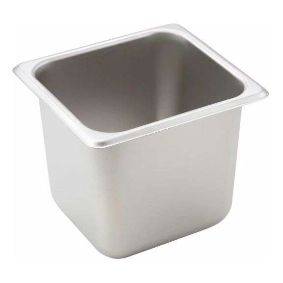 Set of 4  SPS6 - Straight-Sided Steam Pan, 25 Gauge Stainless Steel