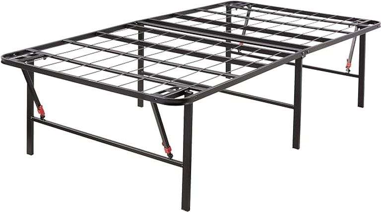 Amazon Basics Foldable Metal Platform Bed Frame with Tool Free Setup