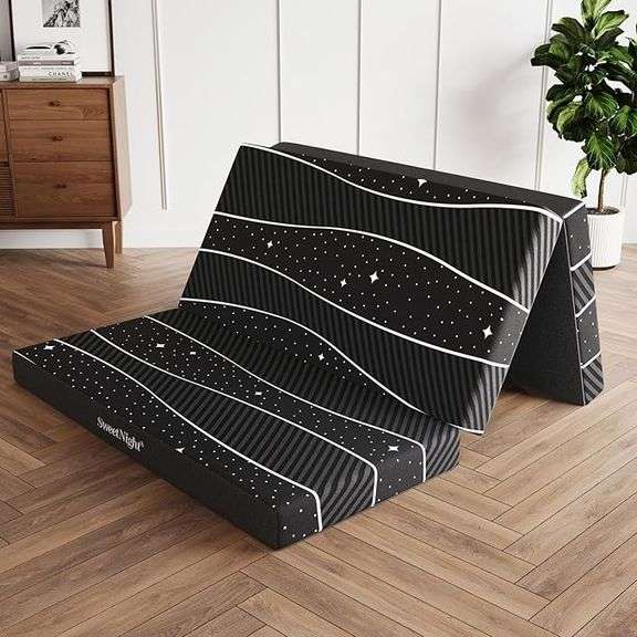 Sweetnight Folding Mattress - 4-inch Full Tri-Fold Mattress with Breathable & Washable Cover | Folda