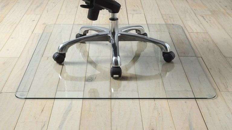 Tempered Glass Chair Mat, Clear