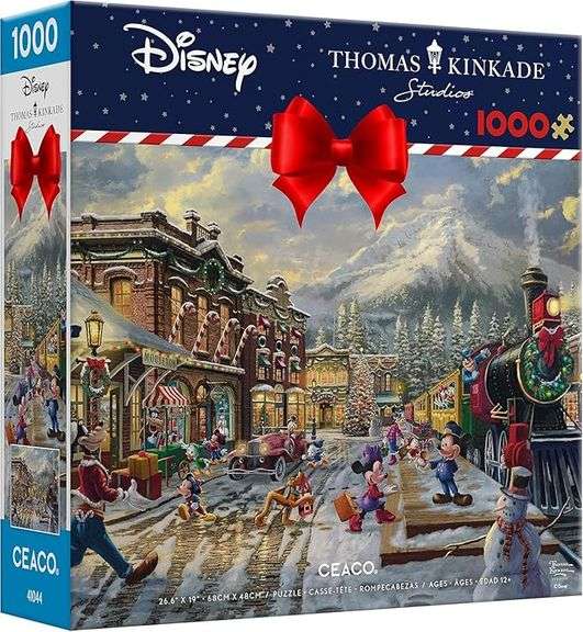 Ceaco - Thomas Kinkade - Disney - Holiday - Candy Cane Express - 1000 Piece Jigsaw Puzzle