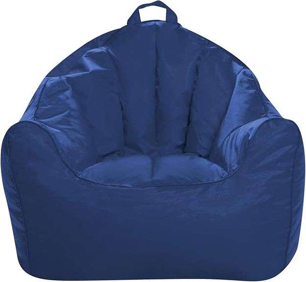 Posh Creations Structured Comfy Seat for Playrooms and Bedrooms, Large Bean Bag Chair, Malibu Lounge
