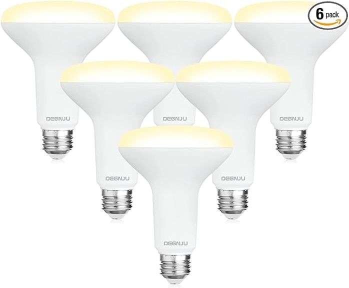 BR30 LED Bulb, Dimmable Flood Lights Indoor CRI80 7W Equivalent 65W 2700K Soft White