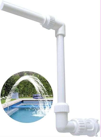 Pool Waterfall Fountain Spray – Adjustable Pool Water Sprinkler & Aerator for Inground & Hard-Sided