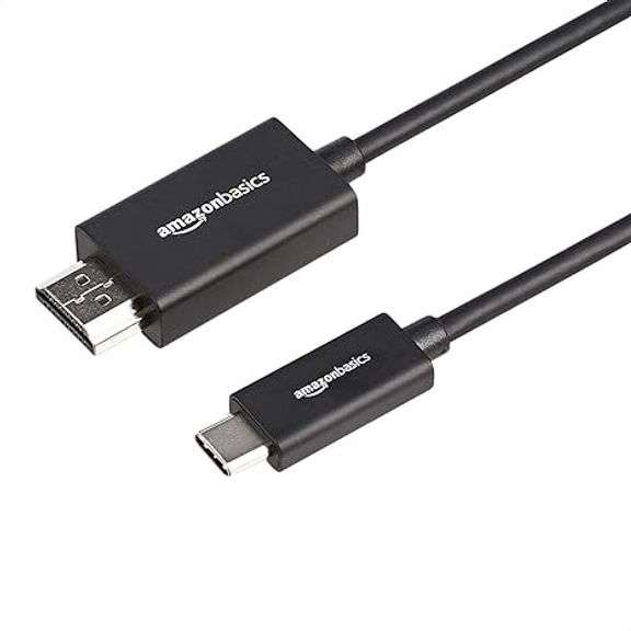 Amazon Basics Premium Aluminum USB-C (Source) to HDMI (Display) Cable Adapter