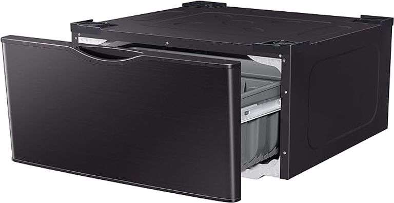 SAMSUNG 27-Inch Washer Dryer Pedestal Stand w/ Pull Out Laundry Storage Drawer