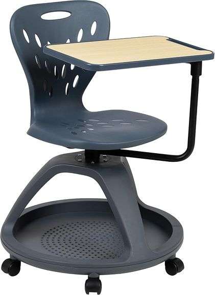 Flash Furniture Laikyn Dark Gray Mobile Desk Chair
