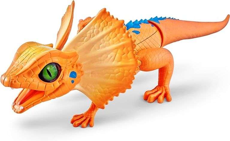 Robo Alive Lurking Lizard Series 3 Orange by ZURU Battery-Powered Robotic Light Up Interactive Elect