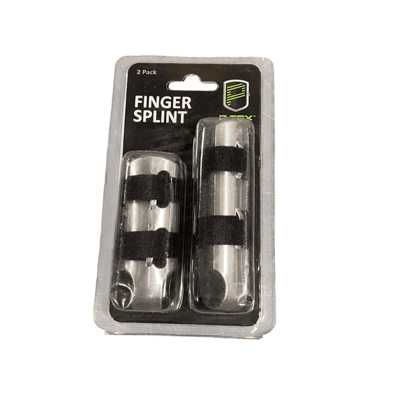 P-TEX Foam Padded Adjustable Finger Splint 2 Pack