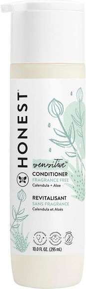The Honest Company Silicone-Free Conditioner, Gentle Tear-Free Hypoallergenic Baby Hair Care with Na