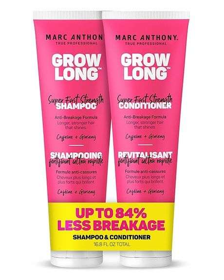 Marc Anthony Shampoo and Conditioner Set, Grow Long Biotin - Anti-Frizz Deep Conditioner For Split E